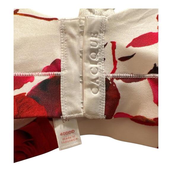 Cacique Women's Floral Unpadded Underwire Bra, Size 40DDD, Lightly Lined - Picture 4 of 4